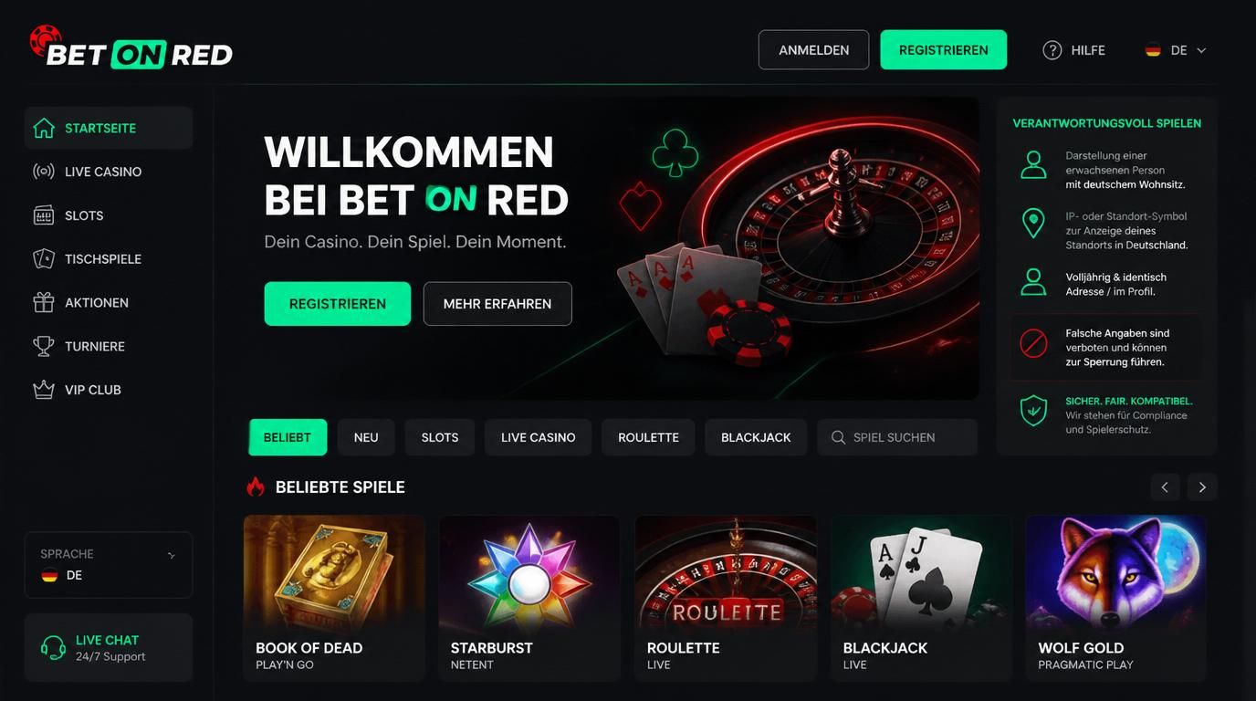  Volljährige Person in Deutschland mit gültiger Adresse, IP-Match und korrekten Profildaten. 